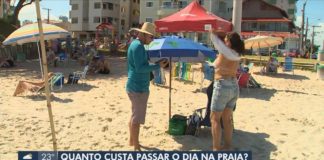 Preços de lanches, itens para aluguel e estacionamento variam em praias de Florianópolis